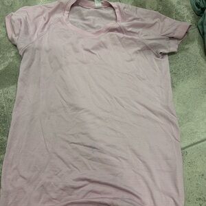 lululemon athletica Pink Short Sleeve Tee
